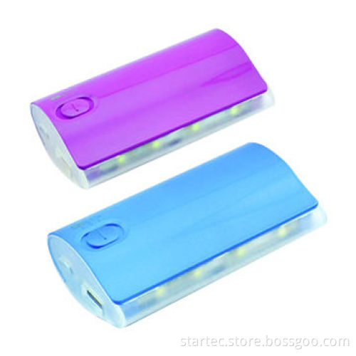 Power bank with 4 LEDs, 150hrs spotlight time, capacity of 3000-4400mAh